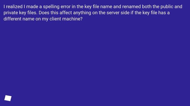 Can I change the filename of my ssh public/private key pair? смотреть онлайн