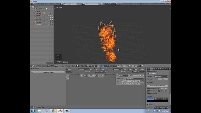 How to make fire and smoke in the blender game engine No python смотреть онлайн
