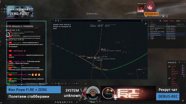 Eve Online: ФК НУБАС / Приключения флота стабберов FI.RE и ZERG смотреть онлайн