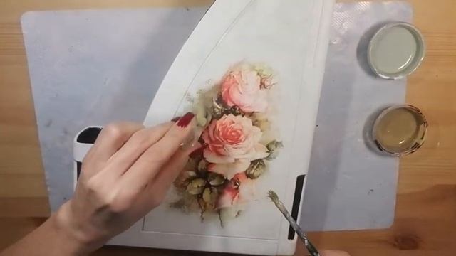 Декупаж старого лотка для бумаг. DIY. paper storage смотреть онлайн