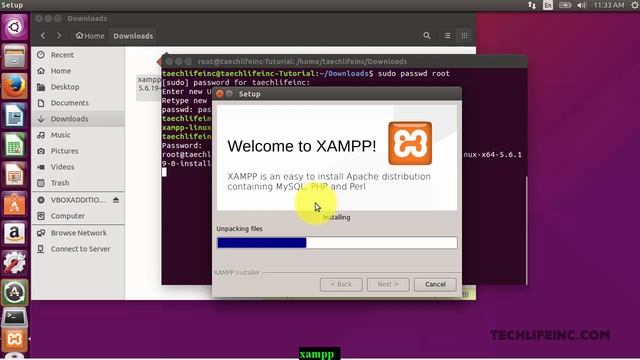 Install XAMPP on Ubuntu - TechLifeinc.com смотреть онлайн