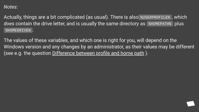 Is there a shortcut command in Windows command prompt to get to the current user's home directory l смотреть онлайн