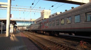 Прибытие ЭП1М-474 с поездом Грозный — Москва