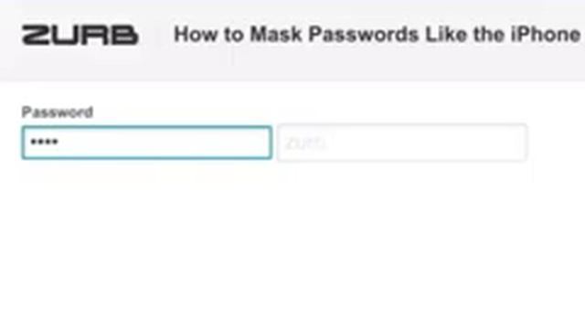 Password Masking an Input Field смотреть онлайн