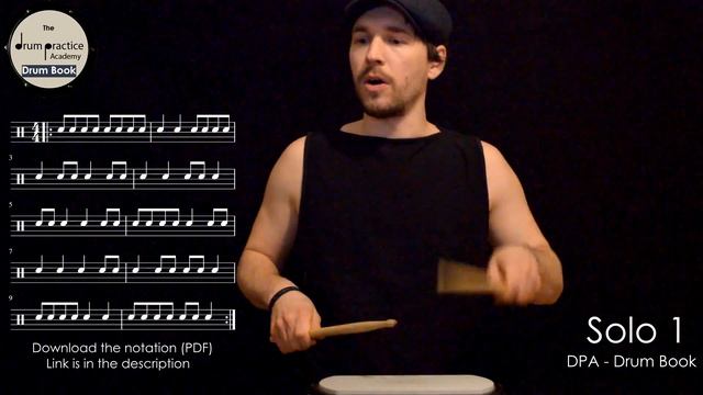 AMAZING BEGINNER DRUM LESSON FOR PRACTICE PAD !!! Learn your first Drum Solo | Snare Solo 1 смотреть онлайн