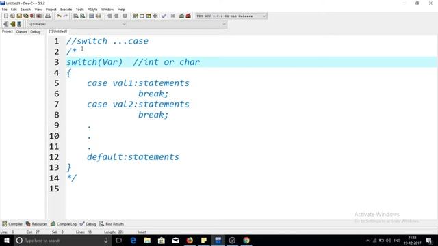 C Language Tutorial in Hindi #7 : Switch....Case Statement with Example смотреть онлайн
