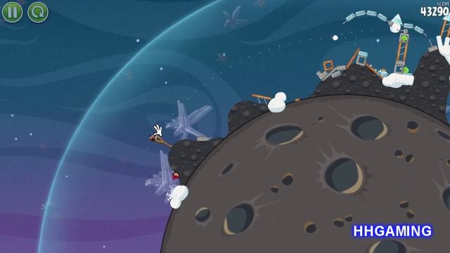 Angry Birds Space - walkthrough 2-14 3 stars cold cuts level guide how to get three star levels смотреть онлайн
