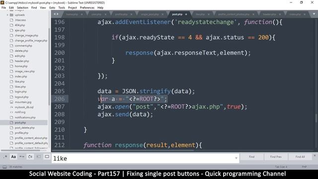 Social Website from scratch - Part 157 - Fixing single post buttons | OOP PHP with MYSQL Database смотреть онлайн