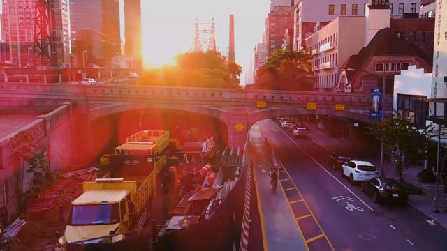 Нью-Йорк/Манхэттен Релакс музыка Полет над Нью-Йорком 4K смотреть онлайн