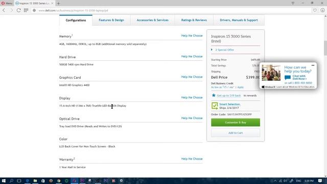 Dell Inspiron 15 3000 Series Overview смотреть онлайн