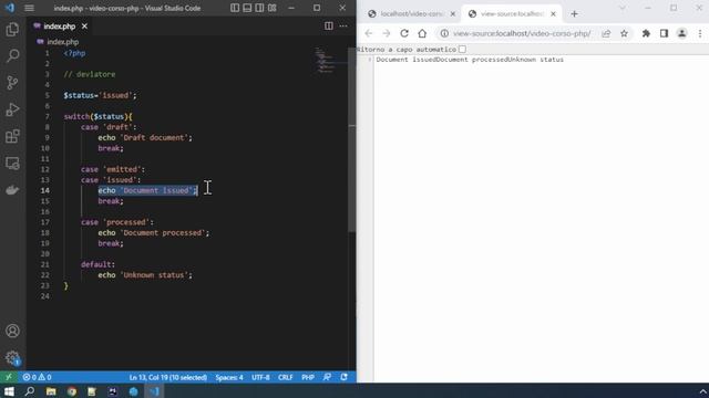 PHP 8: Deviatore (switch) смотреть онлайн