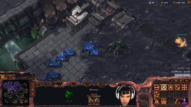 Starcraft 2 - Crazy ZvP - Low Eco Roach vs Chargelot Immortal Storm смотреть онлайн