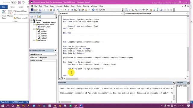 Word VBA - Loop Through pages | paragraphs | sentences \ Insert text смотреть онлайн