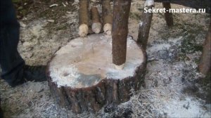 Стол из бревна своими руками. Дачная мебель