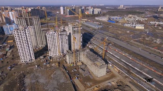 ЖК "UP-квартал Комендантский" 15.03.17 - Ход строительства смотреть онлайн