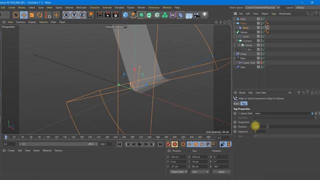 Создание стежков на ткани в C4D смотреть онлайн