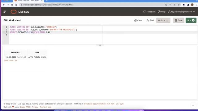 4.08 Oracle Live Sql tablas del usuario HR смотреть онлайн