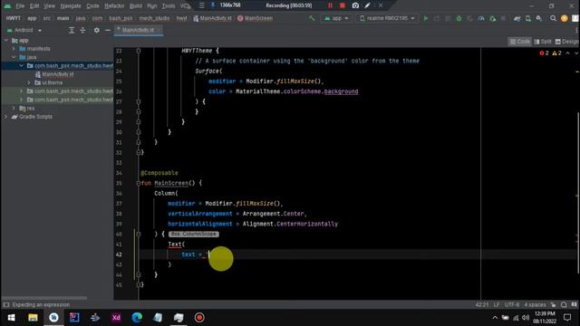 Jetpack Compose Android Hello World App | First Video | Bash PSK | Kotlin Android App Development. смотреть онлайн