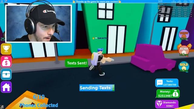 *NEW* SECRET PHONE QUEST AND LAPTOPS IN TEXTING SIMULATOR GIVE TONS OF DIAMONDS!! (Roblox) смотреть онлайн