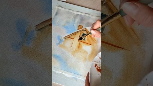 Мастер-класс #89 Снег акварелью. смотреть онлайн