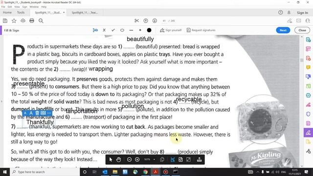 Учебник Spotlight 11 класс. Модуль 2 (стр. 41) смотреть онлайн