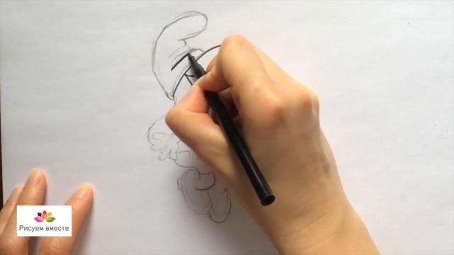 Как нарисовать смурфика / Смурфетту смотреть онлайн