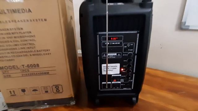 Takara T6008 karaoke Speaker with 2 Wireless Mic 8 Inch Speaker @rdxmusicaudiostore1824 смотреть онлайн