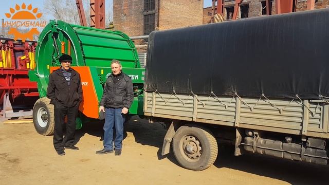 Пресс-подборщик рулонный ПР-180М, уборка сена Новосибирск, Унисибмаш смотреть онлайн