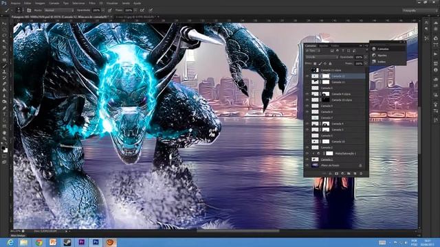 Photoshop -Studio Foto Manipulação смотреть онлайн