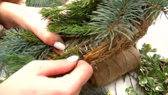 Make Your Own Christmas Wreath This Holiday! DIY NATURE WREATH / РОЖДЕСТВЕНСКИЙ ВЕНОК