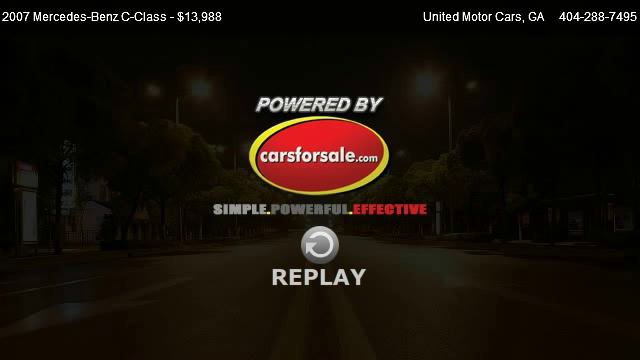 2007 Mercedes-Benz C-Class 2.5L SPORT RWD - for sale in Atlanta, GA 30318 смотреть онлайн