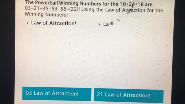 Winning The 750 Millions Powerball Using the Secret Formula: Law of Attraction! смотреть онлайн