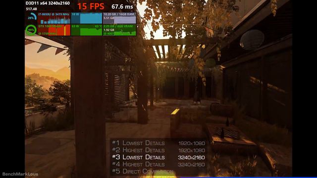 Dying Light 2: Stay Human Benchmark - GTX 1060 6GB, i7-8650U @ 1.9Ghz (4.2Ghz) | Surface Book 2 15" смотреть онлайн