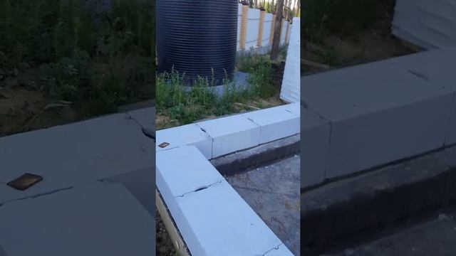 Баня из газобетона. Первый ряд. #Shorts смотреть онлайн