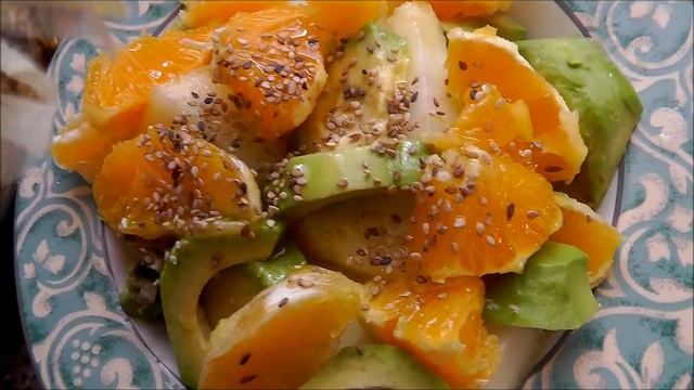 Салат из Дыни,Авокадо,Апельсинов смотреть онлайн