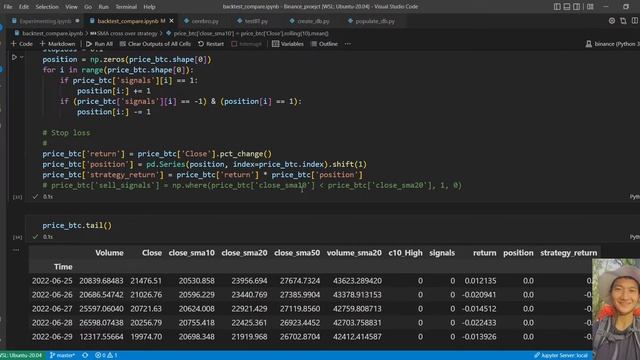 Backtesting a trading strategy from NumPy/Pandas, VectorBT, and Backtrader смотреть онлайн