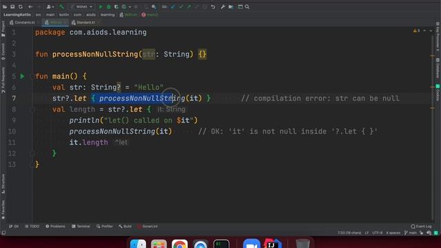 32 - Scope functions let, with in Kotlin смотреть онлайн