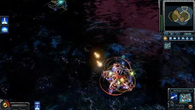 C&C Red Alert 3 Uprising Max-upgrade Harbinger Gunship versus Non-upgrade Giga Fortress part 2 смотреть онлайн