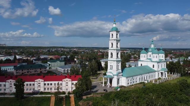 Елабуга с высоты птичьего полета.Елабуга 4K.Над Елабугой. смотреть онлайн