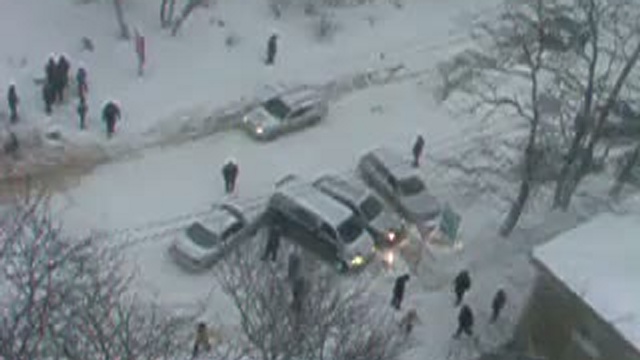 Гололед во Владивостоке смотреть онлайн