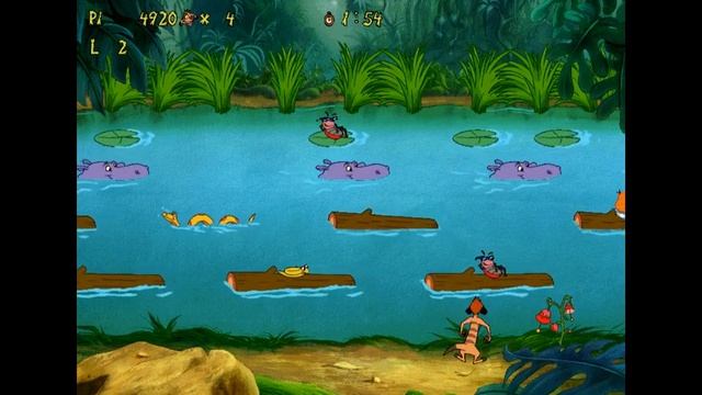 Timon & Pumba Jungle Games - playing game on Windows 3.1 on DosBox-X смотреть онлайн