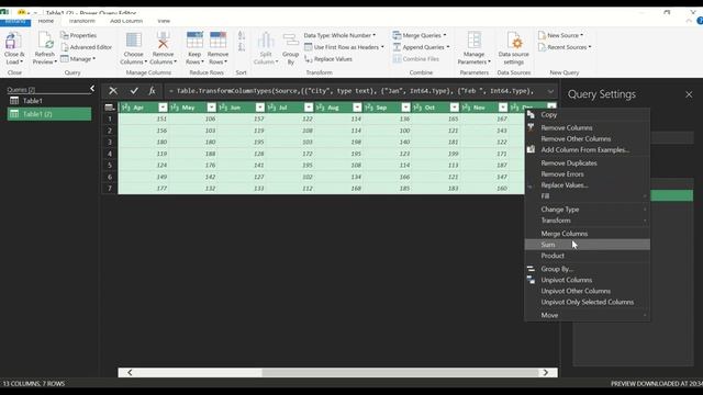 How to unpivot columns using power query смотреть онлайн