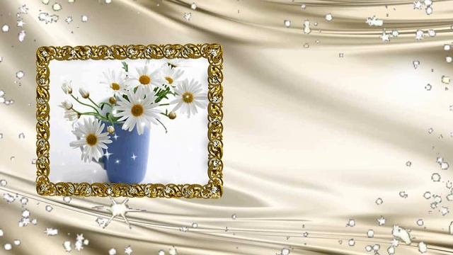 Футаж ромашки без надписи. смотреть онлайн