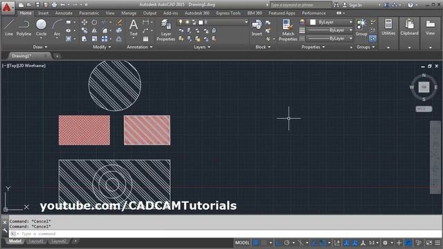 AutoCAD Hatch Command Tutorial Complete | AutoCAD Gradient Hatch смотреть онлайн