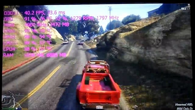 GTA V/5 - i3 2100 - GTX 1060 3GB - Ultra 1440p Test смотреть онлайн