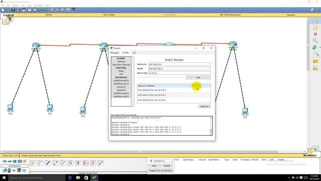 Tutorial cara routing static 4 router, 8 PC смотреть онлайн