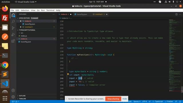 Typescript Tutorial #16 Type Aliases смотреть онлайн