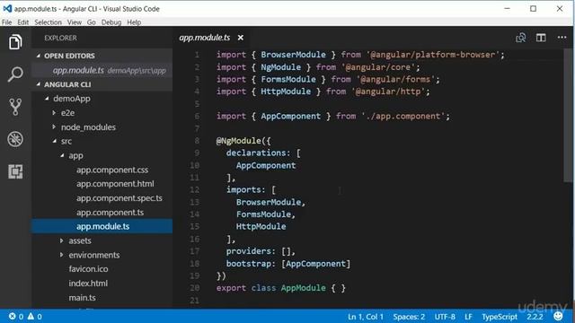 Angular CLI - Mastering the Basics : Exploring Folder Structure смотреть онлайн