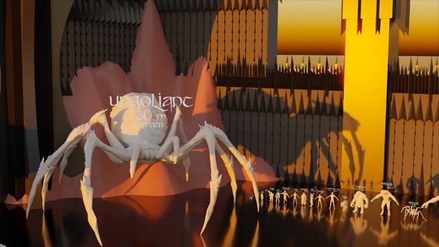 Middle Earth Size Comparison - Сравнение размеров вселенной Средиземья смотреть онлайн