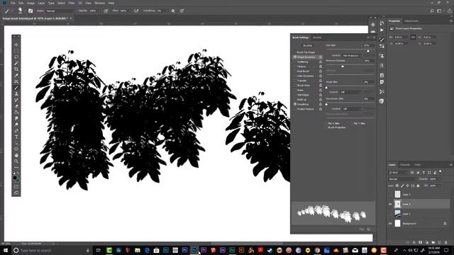 How To Create Custom Foliage Brush (Photoshop cc 2019) смотреть онлайн